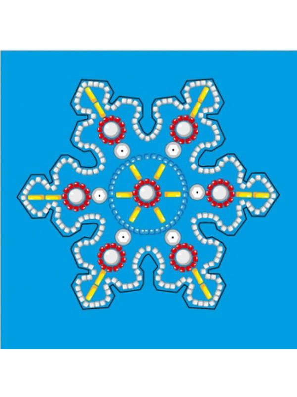 Вышивка бисером. лочная игрушка. Волшебная снежинка.