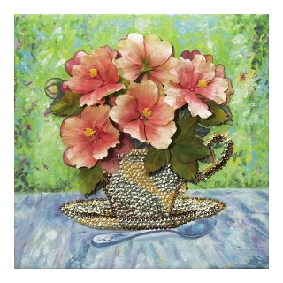 Мозаика из пайеток на холсте &