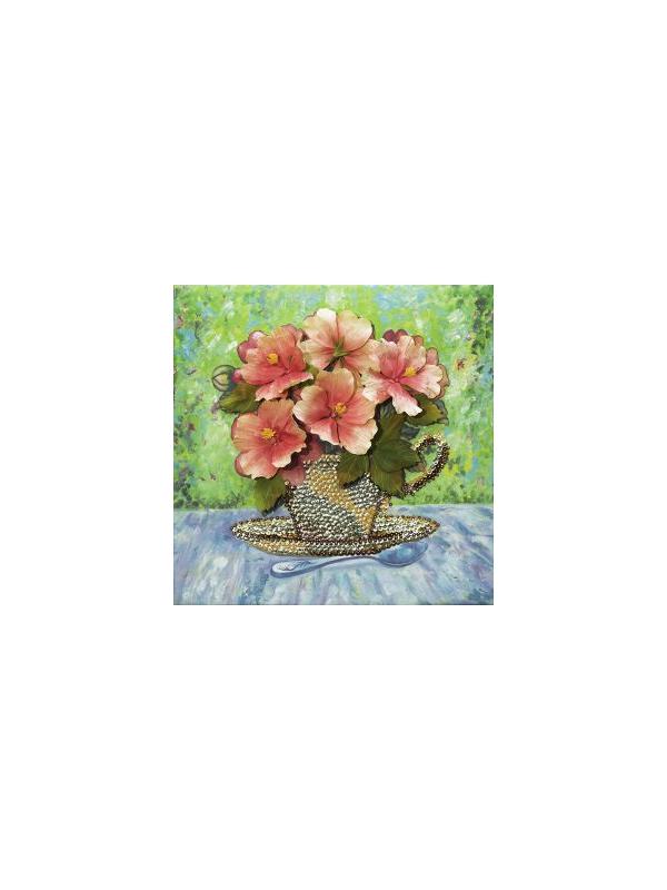 Мозаика из пайеток на холсте &