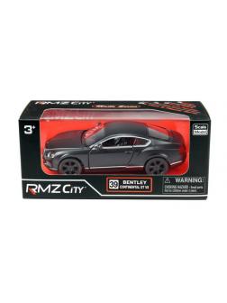 Машинка металлическая Uni-Fortune RMZ City 1:32 Bentley Continental GT V8, инерционная, серый матовый цвет, 16.5 x 7.5 x 7 см