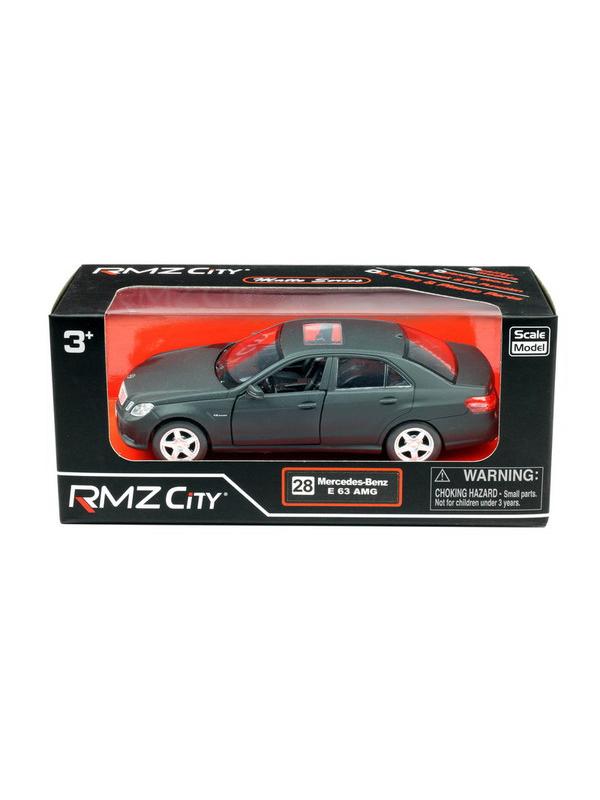 Машинка металлическая Uni-Fortune RMZ City 1:32 Mercedes Benz E63 AMG, инерционная, черный матовый цвет