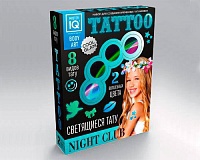 Набор для создания временных татуировок NIGHT СLUB (светящиеся)