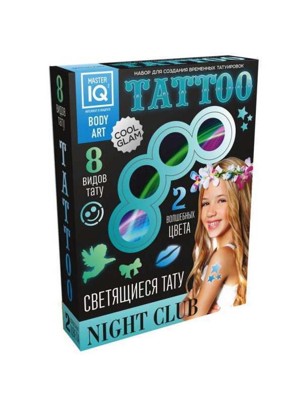 Набор для создания временных татуировок NIGHT СLUB (светящиеся)