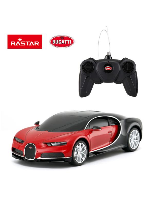 Машинка на радиоуправлении RASTAR Bugatti Chiron цвет красный, 1:24