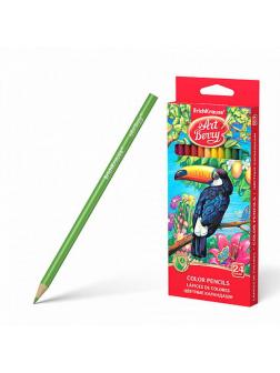 Карандаши цветные трехгранные ArtBerry 24 цвета