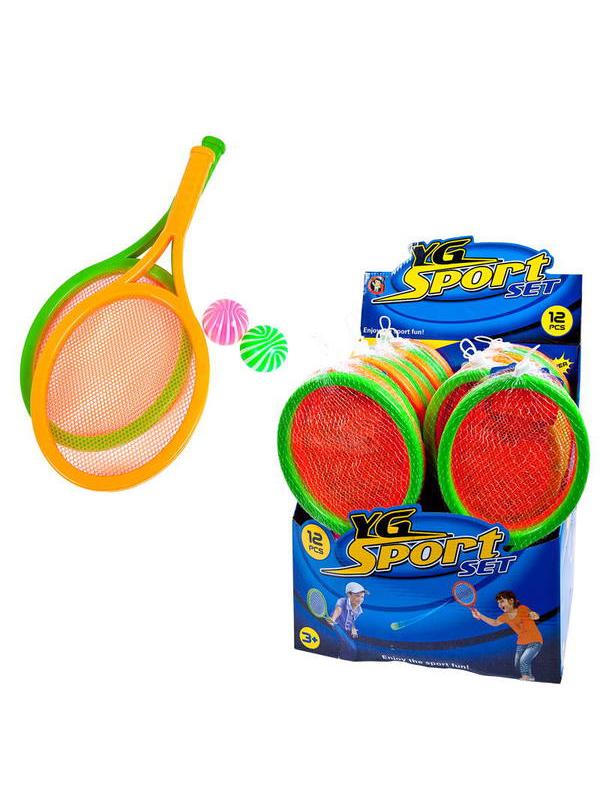 Теннис YG Sport в наборе 2 мячика и 2 ракетки