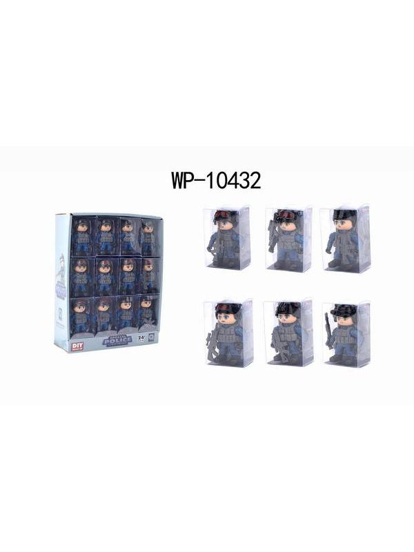 Солдатик Junfa (синяя форма) в индивидуальной прозрачной коробочке