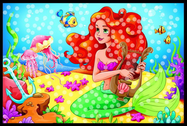 Мозаика из пайеток. А4+. ЛЮБИМАЯ СКАЗКА