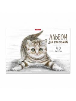 Альбом для рисования А4 40 листов ErichKrause Tabby, клеевое скрепление