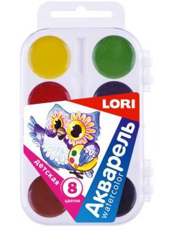 Акварель детская 8 цветов