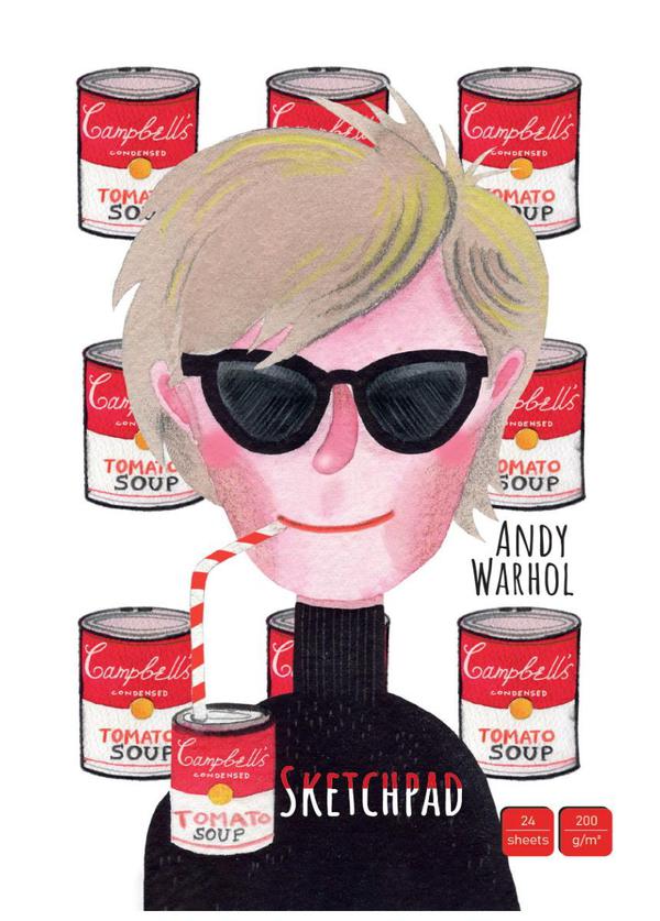 Блокнот Проф-Пресс Скетчпад Энди Уорхол, 24 листа