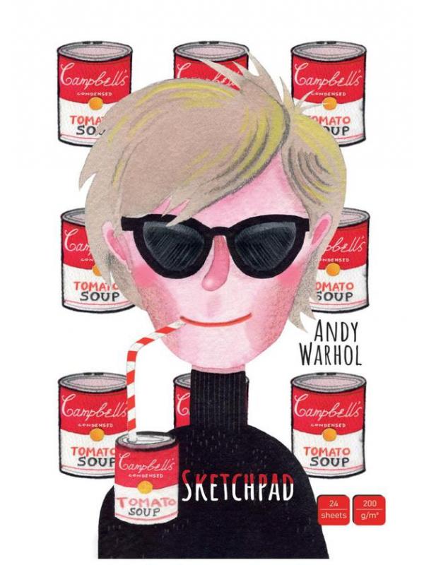 Блокнот Проф-Пресс Скетчпад Энди Уорхол, 24 листа