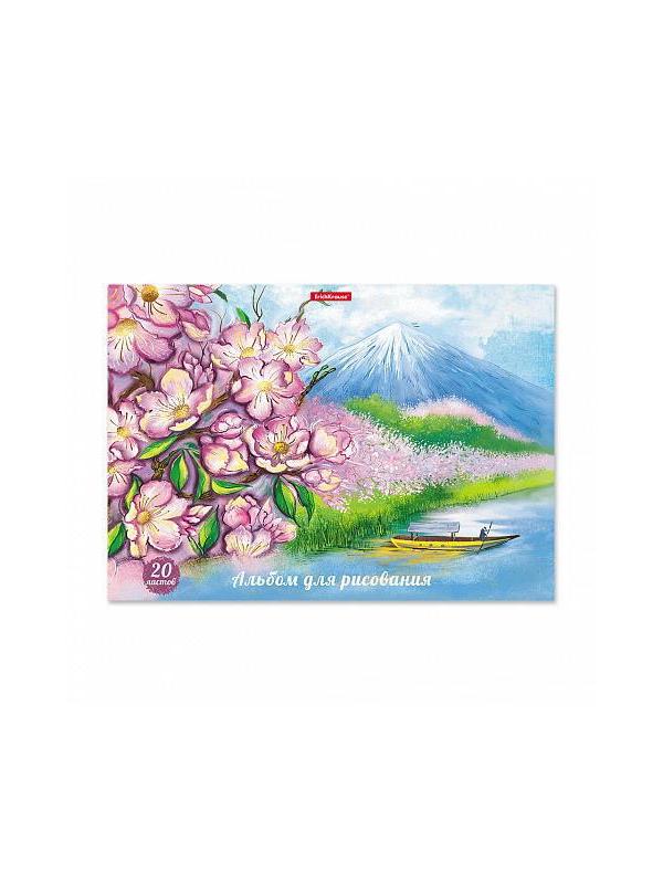 Альбом для рисования ErichKrause Цветущая Япония А4 20 листов на клею