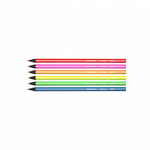 Карандаши цветные шестигранные ArtBerry Neon 6 цветов