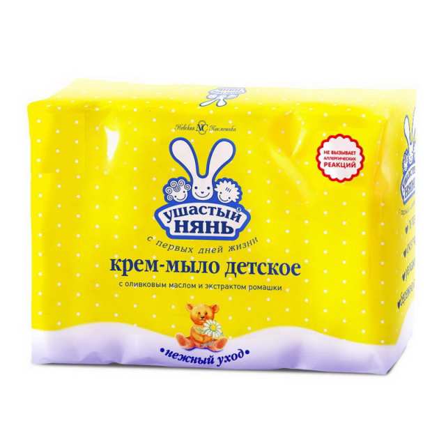 Крем-мыло Ушастый нянь с ромашкой 4x100г