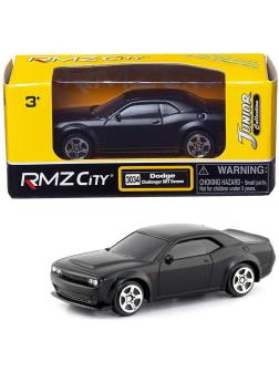 Машинка металлическая RMZ City 1:64 «Dodge Challenger SRT Demon 2018» 3034 / Черный матовый