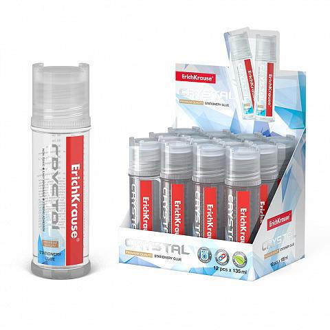 Клей канцелярский ErichKrause Crystal 135мл
