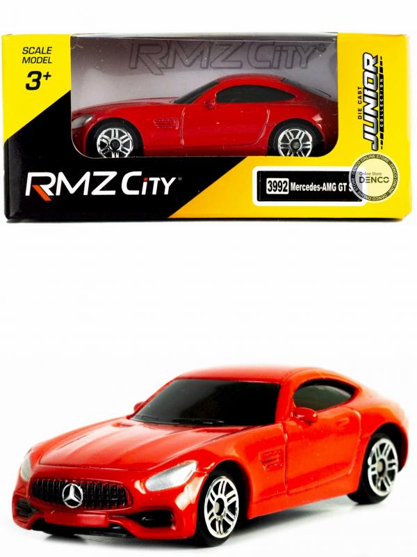 Машинка металлическая RMZ City 1:64 «Mercedes-Benz AMG GT S 2018» 3992 / Красный