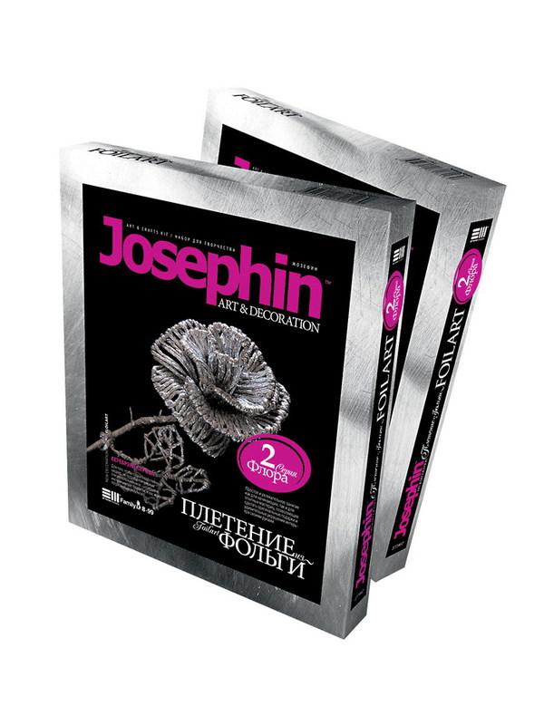 Набор для творчества Josephin Плетение фольги. Серебряная роза