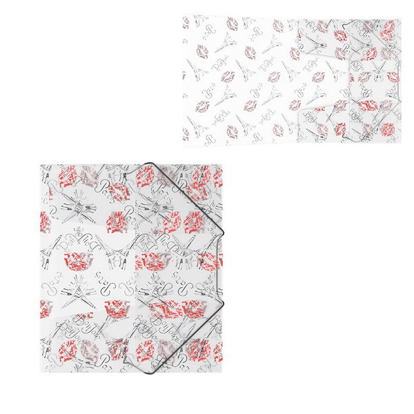 Папка на резинках пластиковая ErichKrause Bonjour, A5+ (в пакете по 4 шт.)