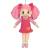 Кукла Мягкое сердце, мягконабивная в розовом сарафане, 30 см / ABtoys