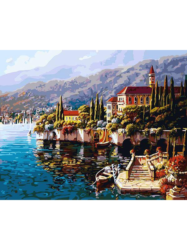 Набор для творчества Белоснежка картина по номерам на холсте Варенна. Италия 40 на 50 см