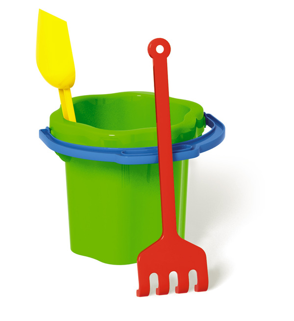 Набор Ведро-цветок 102 0,3 л, грабли, совок