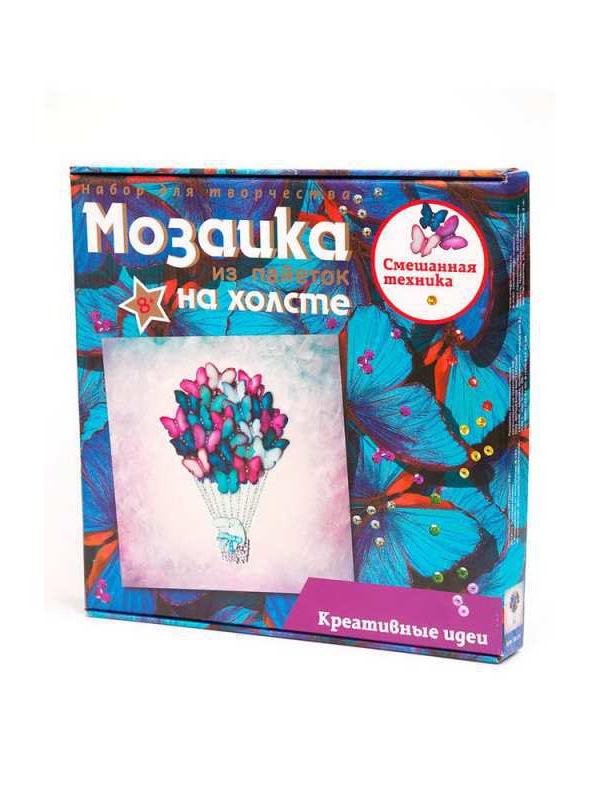 Мозаика из пайеток на холсте &