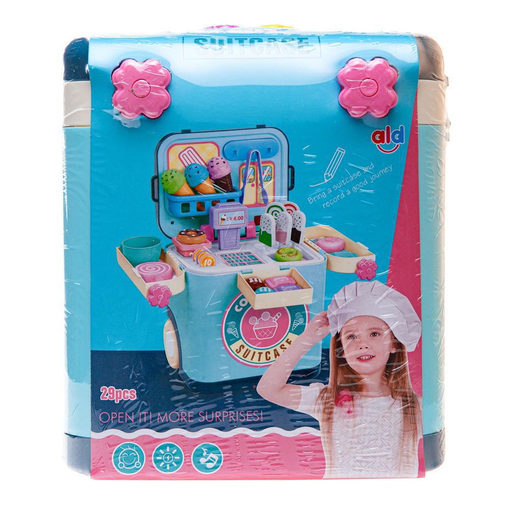 Набор игровой в чемодане с выдвижной ручкой &