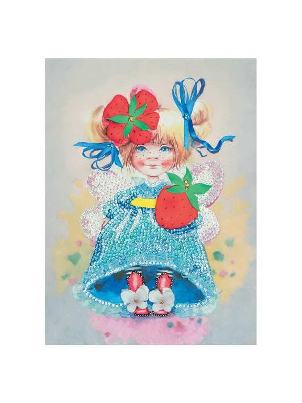 Мозаика из пайеток на холсте &