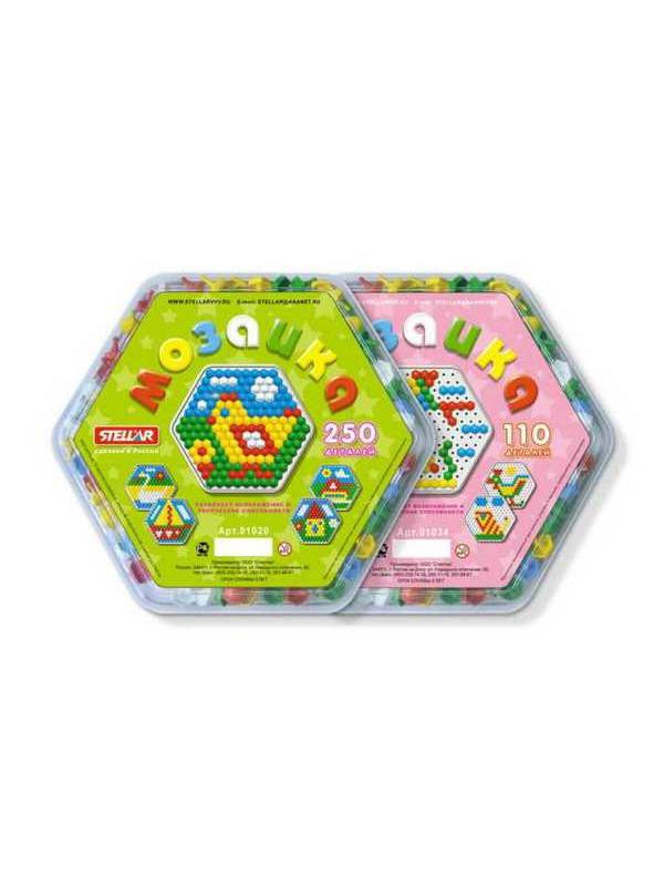 Мозаика (диаметр 13мм/250шт) , шестигранная коробка
