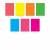 Бумага флуоресцентная мелованная самоклеящаяся ArtBerry В5, 7 листов, 7 цветов