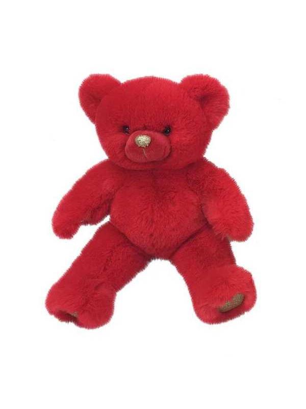 Медведь красный 16 см игрушка мягкая