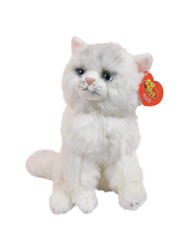 Мягкая игрушка ABtoys Домашние любимцы Кошечка белая 24см, игрушка мягкая