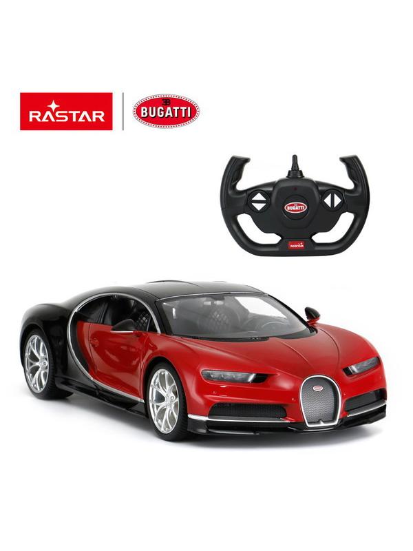 Машинка на радиоуправлении RASTAR Bugatti Chiron цвет красный, 1:14