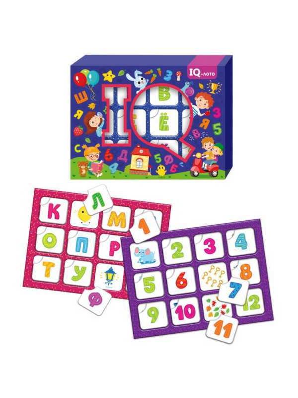 Лото-пазл. IQ. Счёт и алфавит