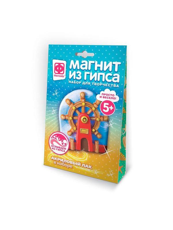 Набор для творчества Фантазер Магнит из гипса Штурвал