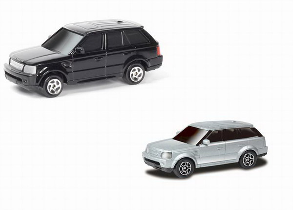 Машинка металлическая Uni-Fortune RMZ City 1:64 Range Rover Sport, без механизмов, 2 цвета (серый, черный), 9 x 4.2 x 4 см, 36шт в дисплеи