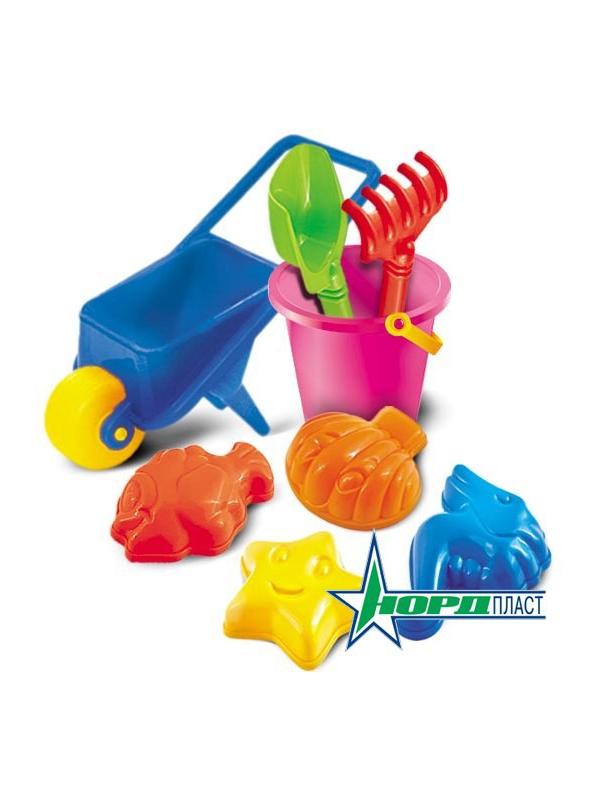 Набор для песка N18 (Тачка + ведро &