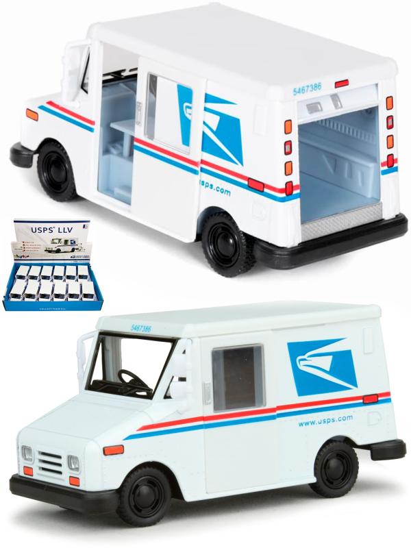 Металлическая машинка KinsFun 1:36 «USPS LLV» KT5112D инерционная