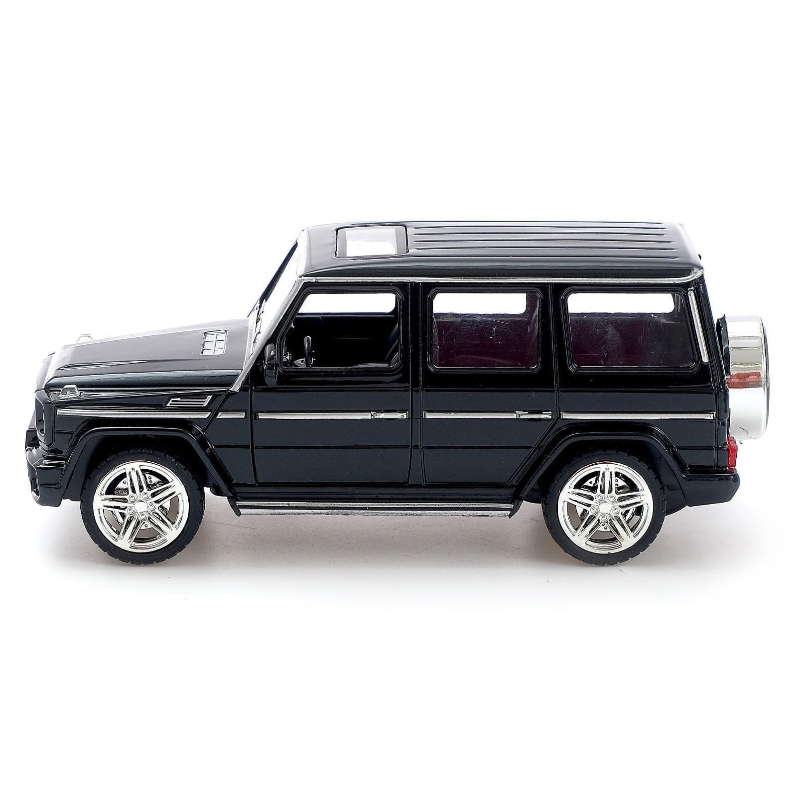 Машинка металлическая XLG 1:24 «Mercedes-Benz G-class» M923K 20 см. инерционная, свет, звук / Черный