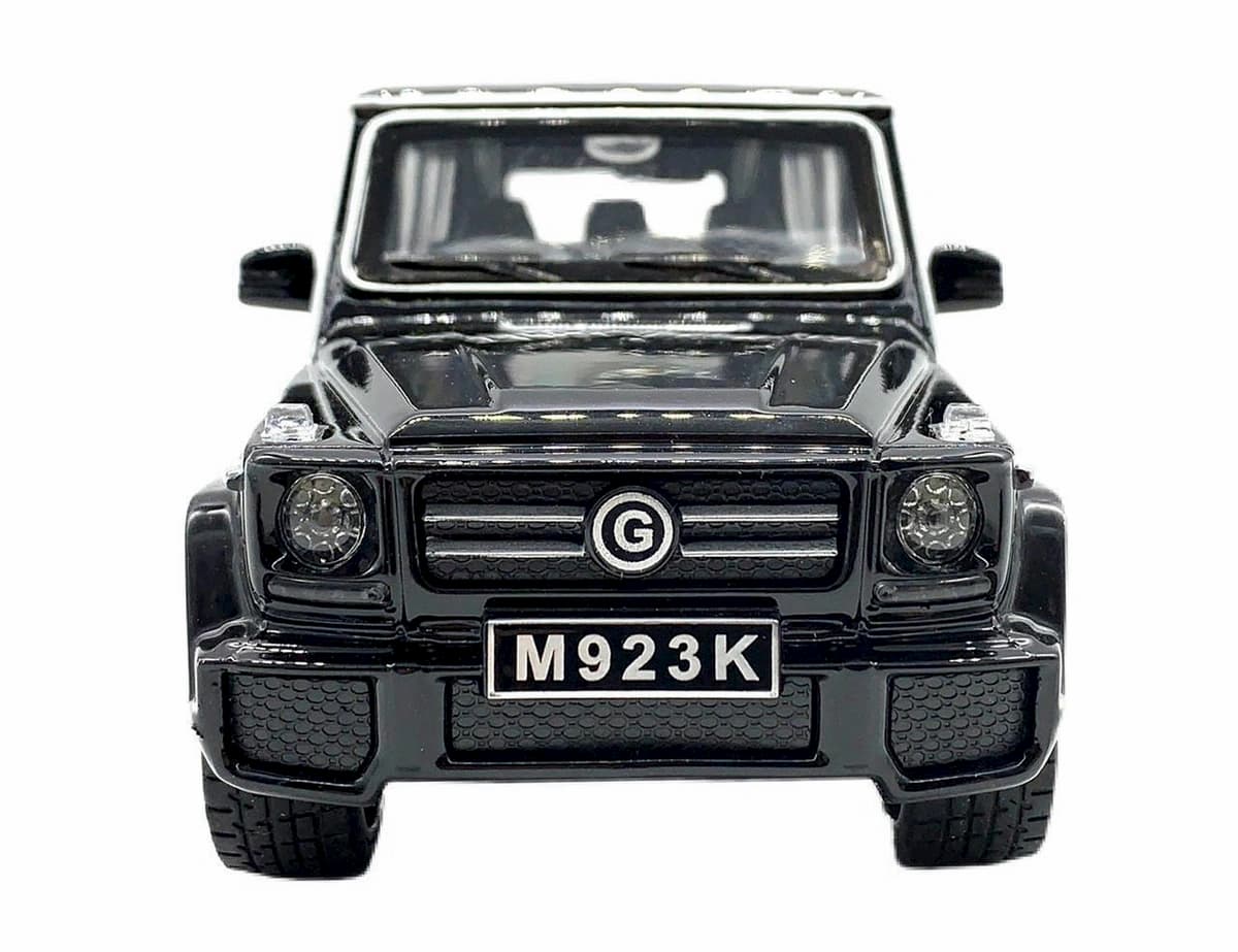 Машинка металлическая XLG 1:24 «Mercedes-Benz G-class» M923K 20 см. инерционная, свет, звук / Черный