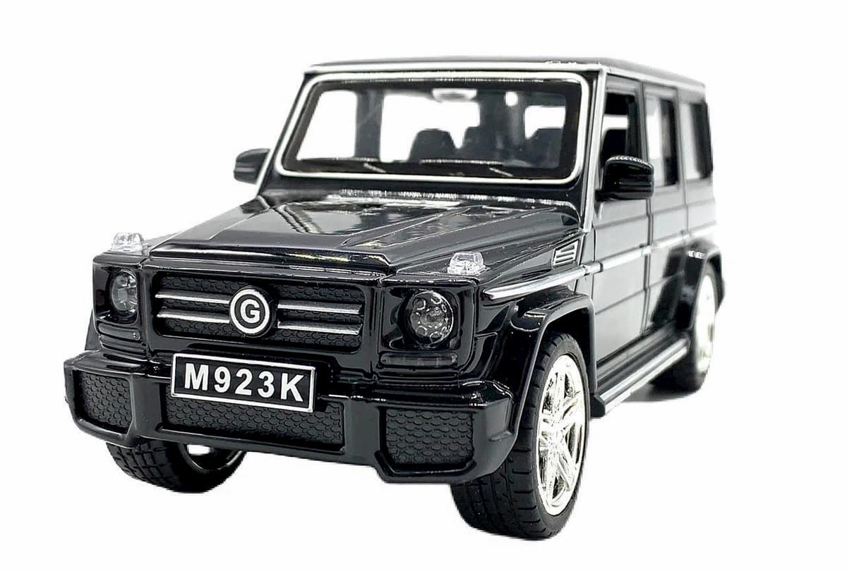 Машинка металлическая XLG 1:24 «Mercedes-Benz G-class» M923K 20 см. инерционная, свет, звук / Черный