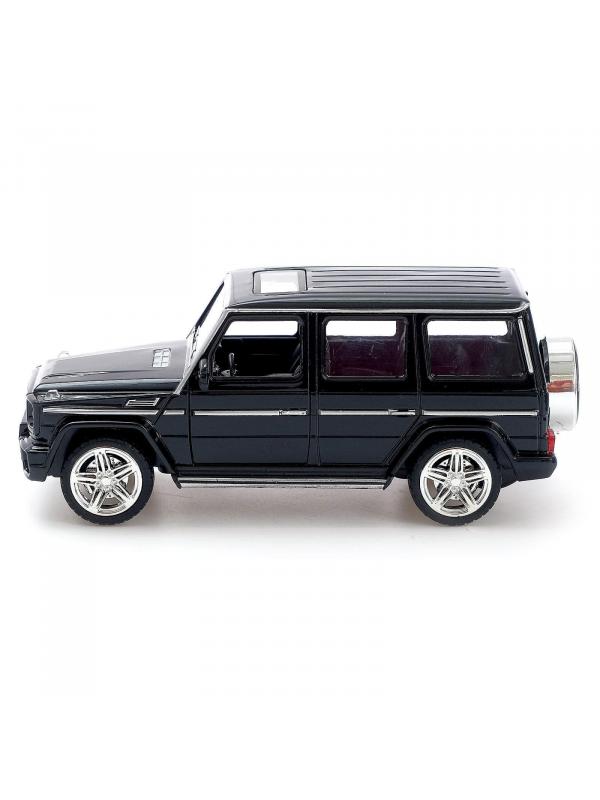 Машинка металлическая XLG 1:24 «Mercedes-Benz G-class» M923K 20 см. инерционная, свет, звук / Черный