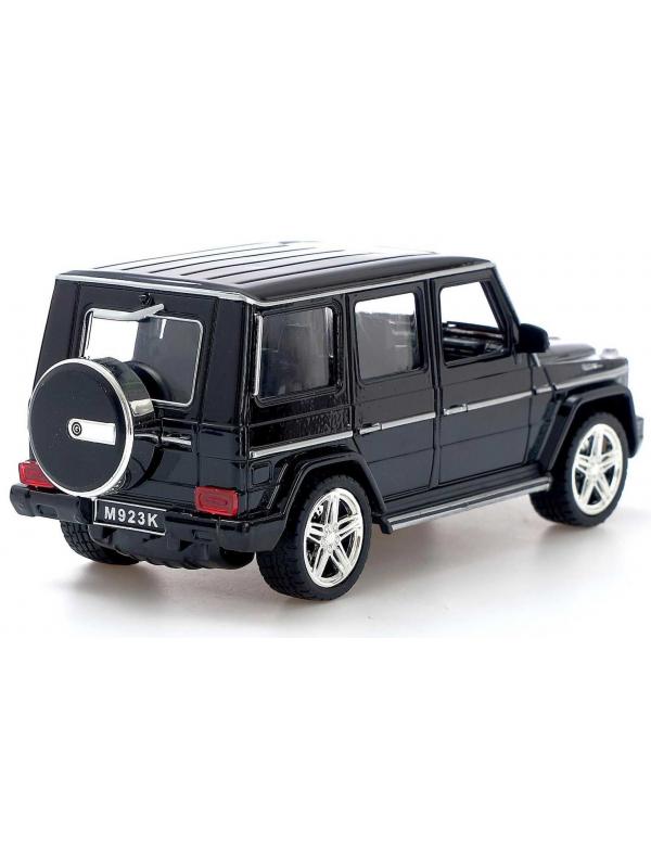 Машинка металлическая XLG 1:24 «Mercedes-Benz G-class» M923K 20 см. инерционная, свет, звук / Черный