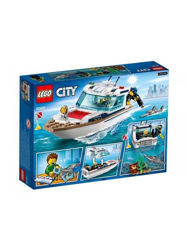 Конструктор LEGO City Great Vehicles «Яхта для дайвинга» 60221 / 148 деталей