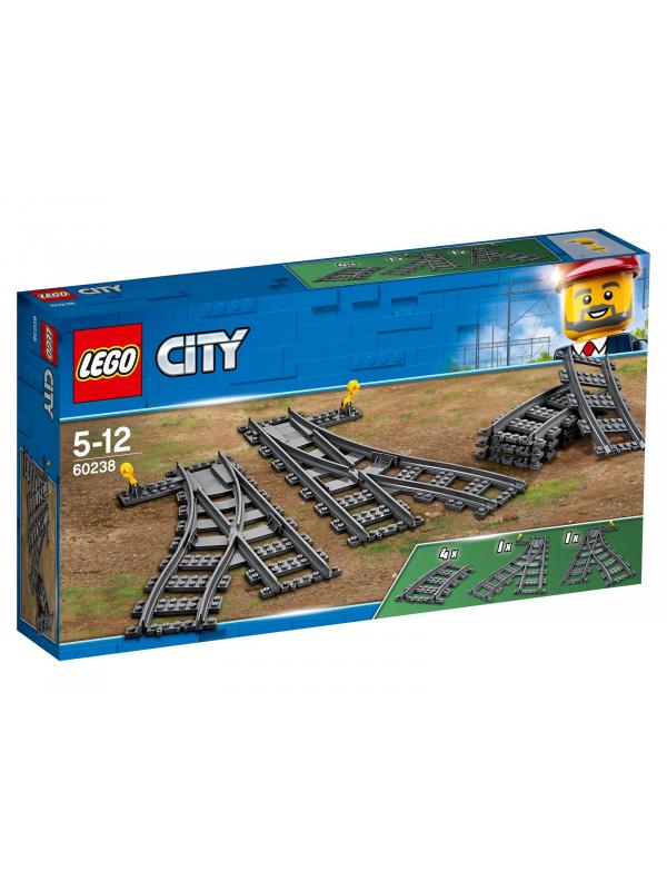 Конструктор LEGO City Trains «Железнодорожные стрелки» 60238 / 8 деталей