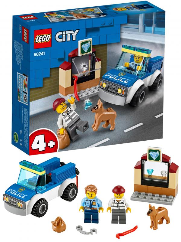 Конструктор LEGO City Police «Полицейский отряд с собакой» 60241 / 67 деталей