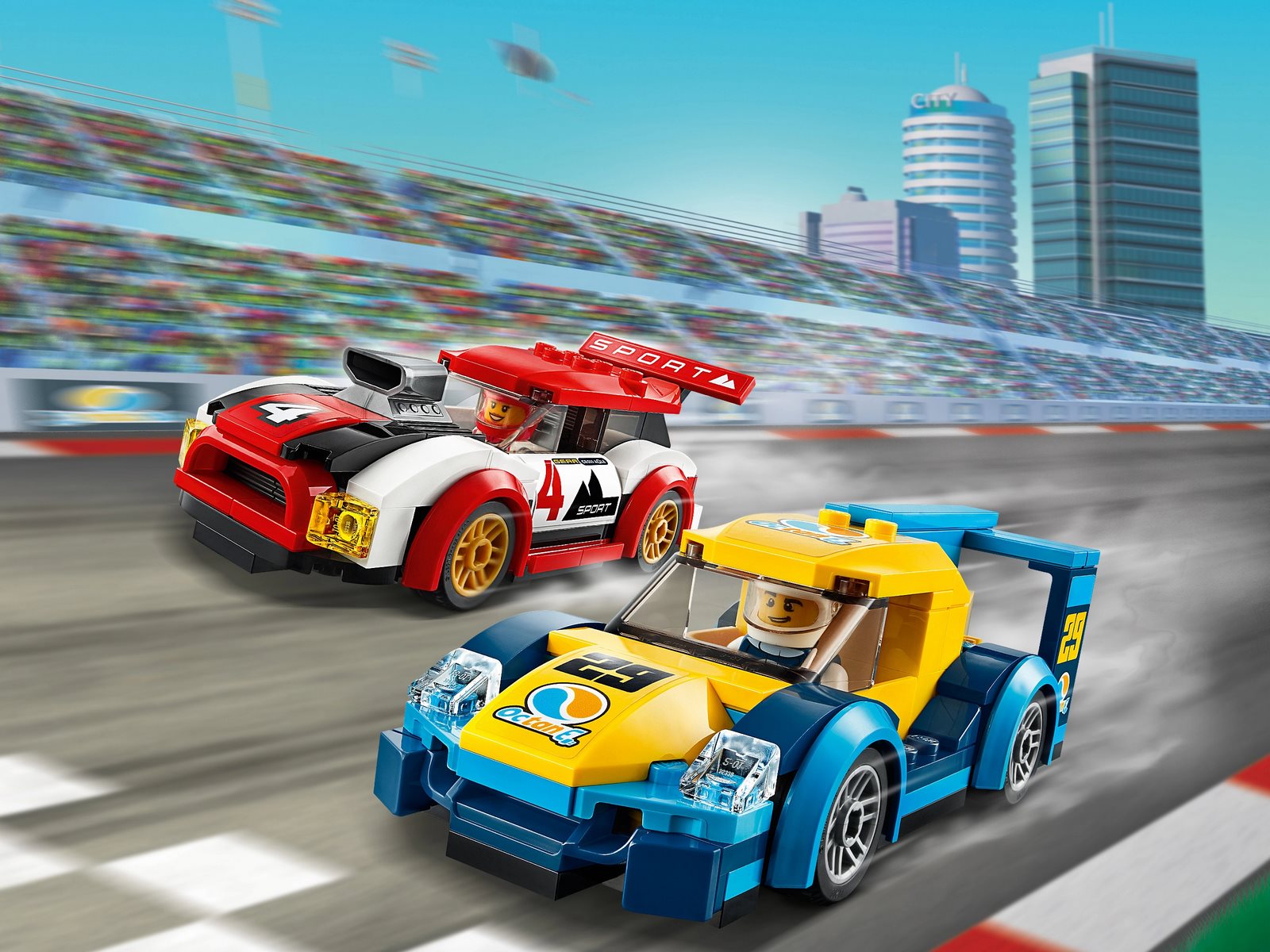 Конструктор LEGO City Nitro Wheels 60256 «Гоночные автомобили» / 190 деталей