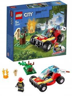 Конструктор LEGO City Fire «Лесные пожарные» 60247 / 84 детали